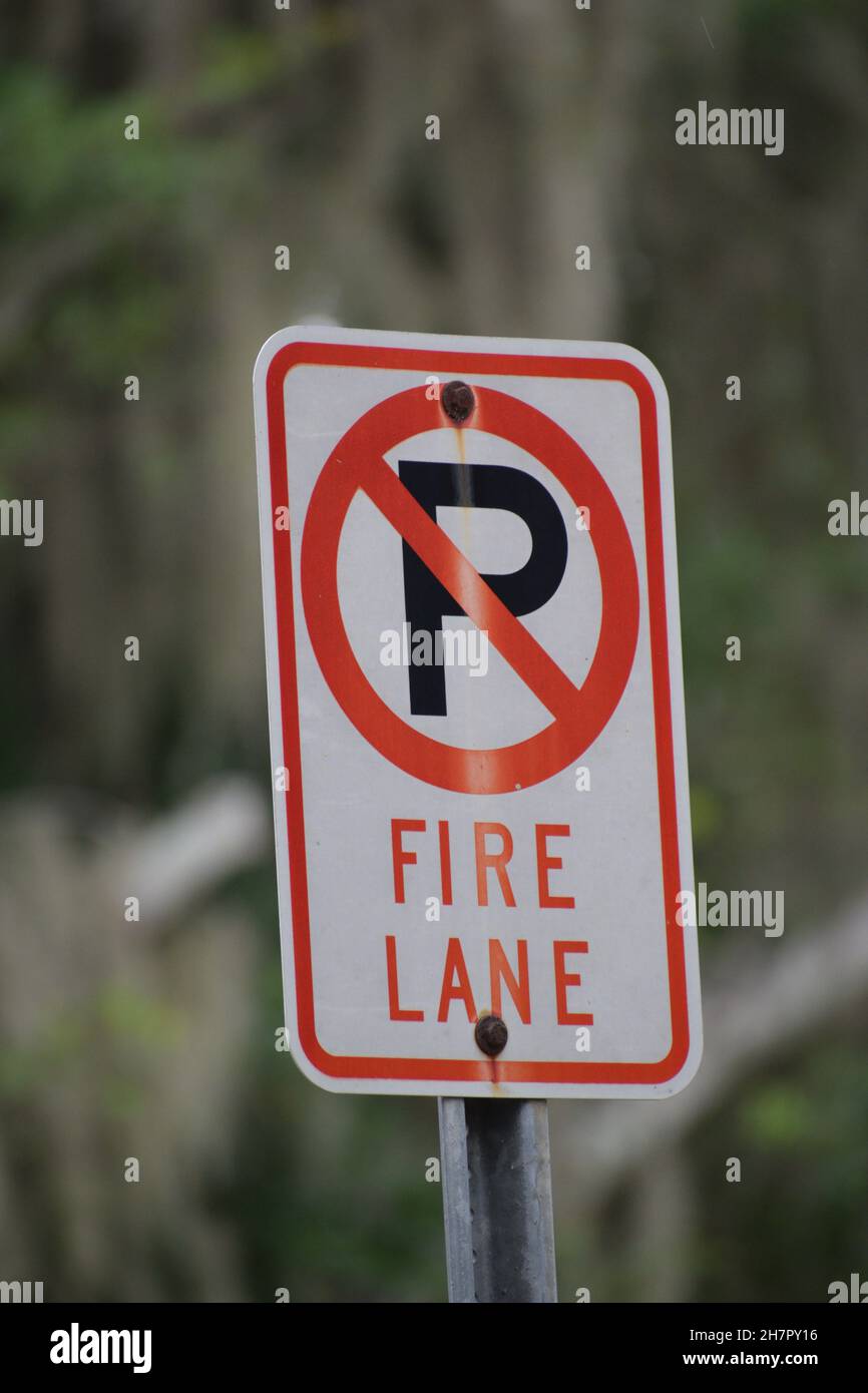 no-parking-allowed-sign-fire-lane-stock-photo-alamy