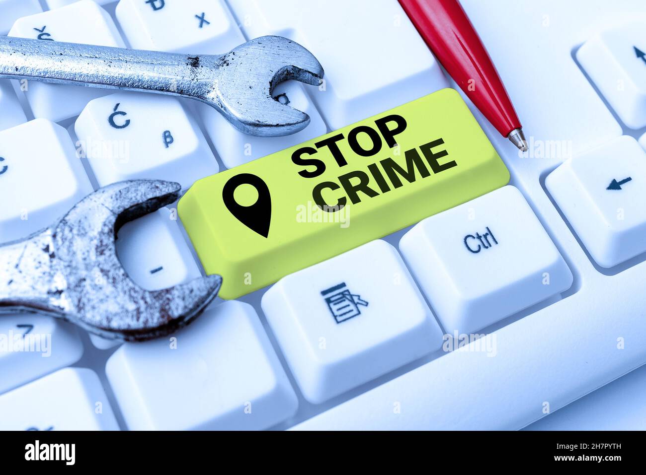 Inspiration showing sign Stop Crime. Concept meaning the effort or