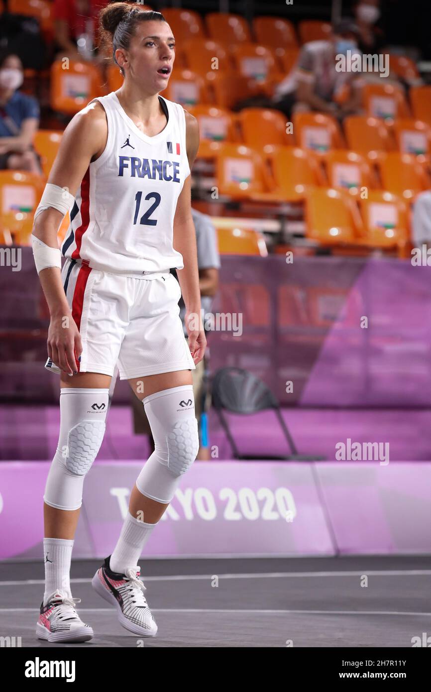 JULY 24th, 2021 - TOKYO, JAPAN: Laetitia GUAPO of France in action during  the 3x3 Basketball Women's Pool Round game between France and Italy at the  T Stock Photo - Alamy