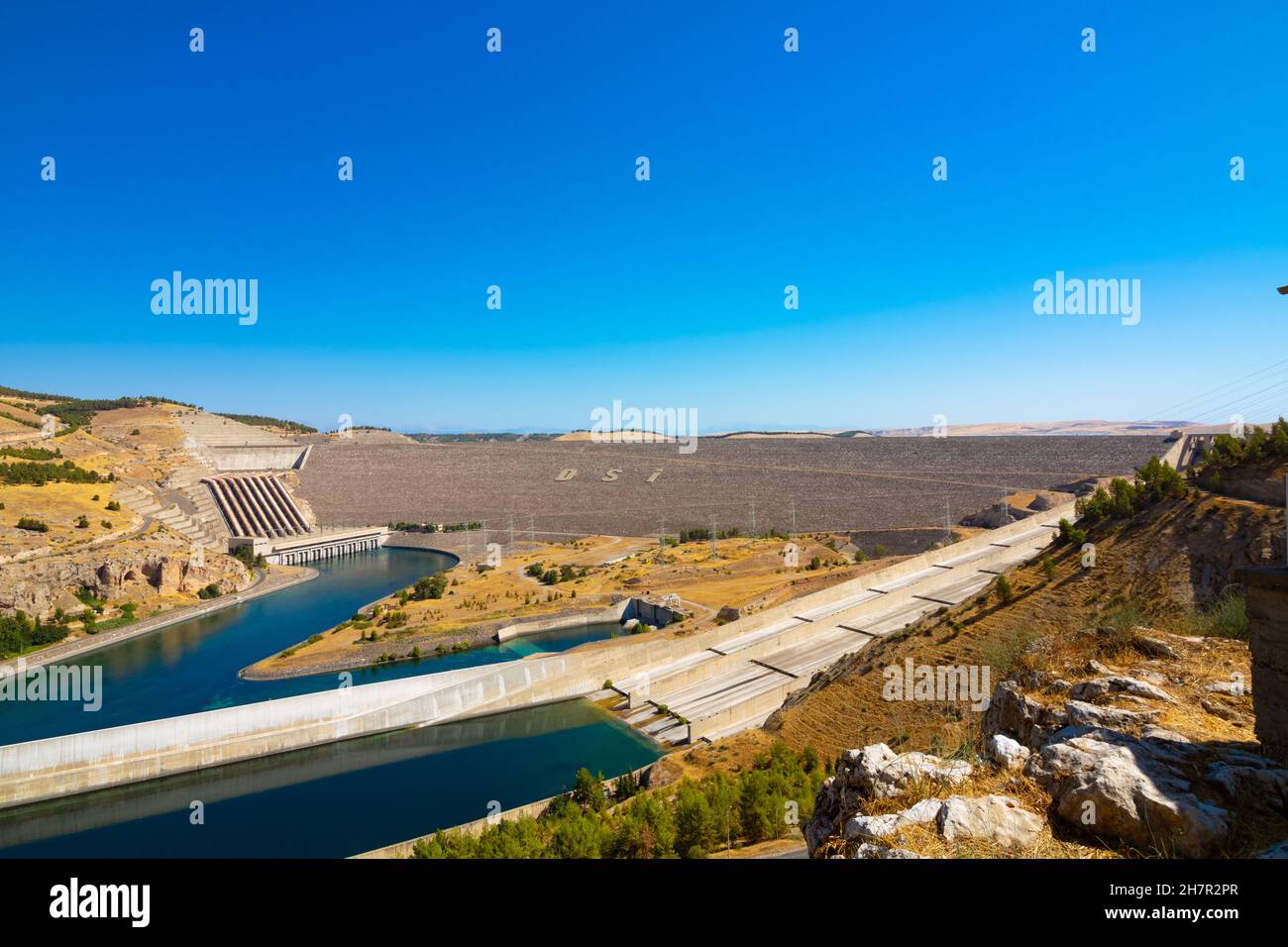 Sanliurfa Turkey 8.16.2021 Ataturk Dam and Hydroelectric Power Plant