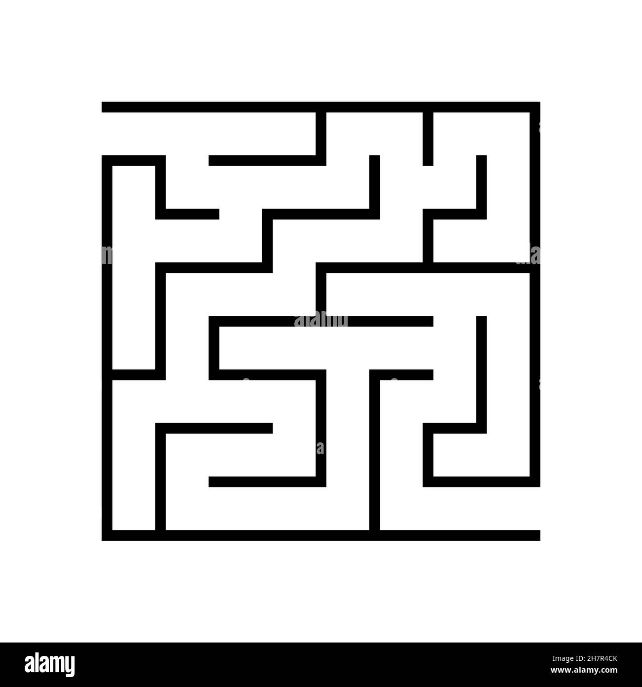 Education logic game labyrinth for kids. Find right way. Maze or puzzle design. Vector illustration. Stock Vector