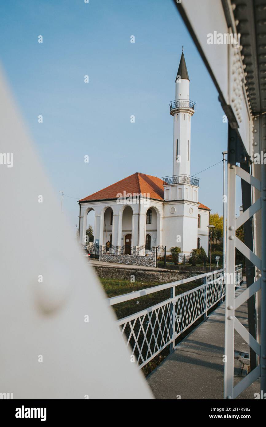 Vertical shot of a church under the clear skies Stock Photo - Alamy