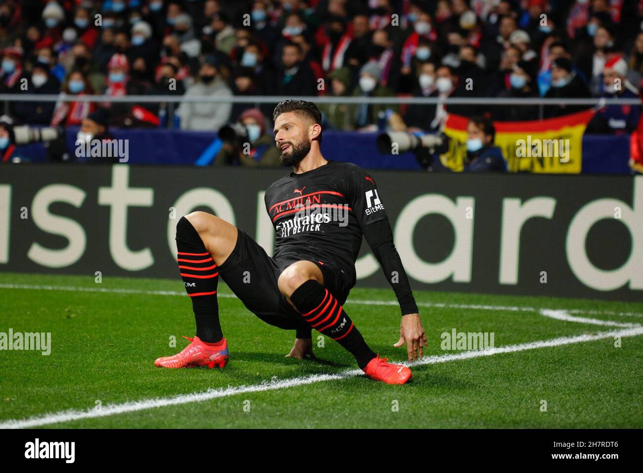 Madrid, Spain. 24th Nov, 2021. Leo defender from AC Milan, during the UEFA Champions League group stage against Atletico de Madrid at the Wanda Metropolitano stadium. (Photo by: Ivan Abanades Medina Credit: CORDON PRESS/Alamy Live News Stock Photo