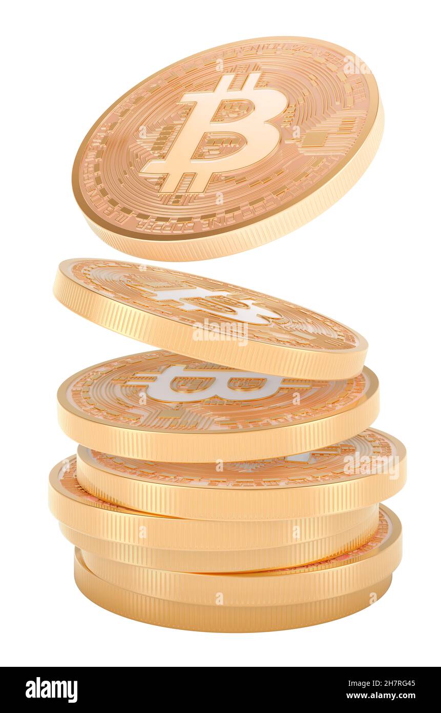 3d Bitcoin Stack Crypto staking hi-res stock photography and images - Alamy