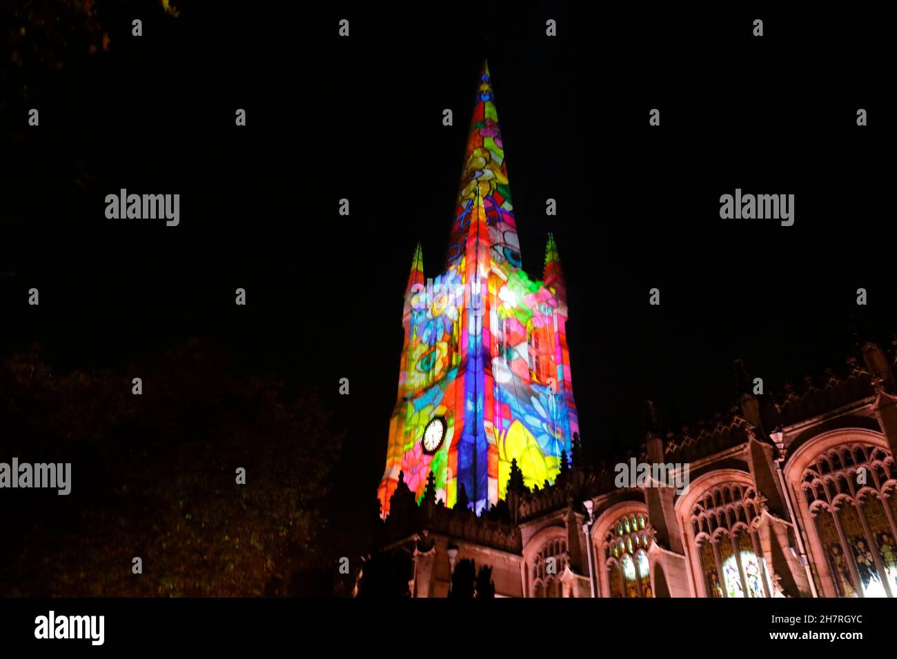 Creative artist Novak's 'Still' projection illumination display on