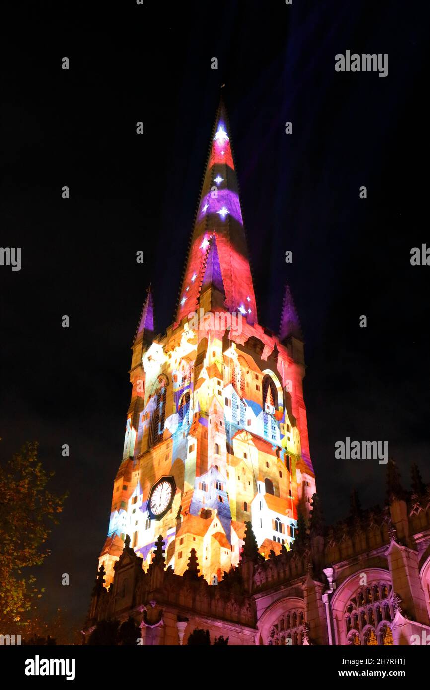 Creative artist Novak's 'Still' projection illumination display on