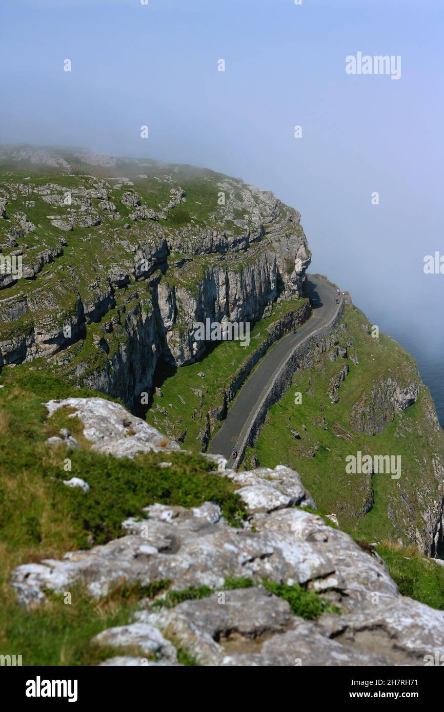 Road in the mountain, Llandudno, Wales, UK Stock Photo Alamy