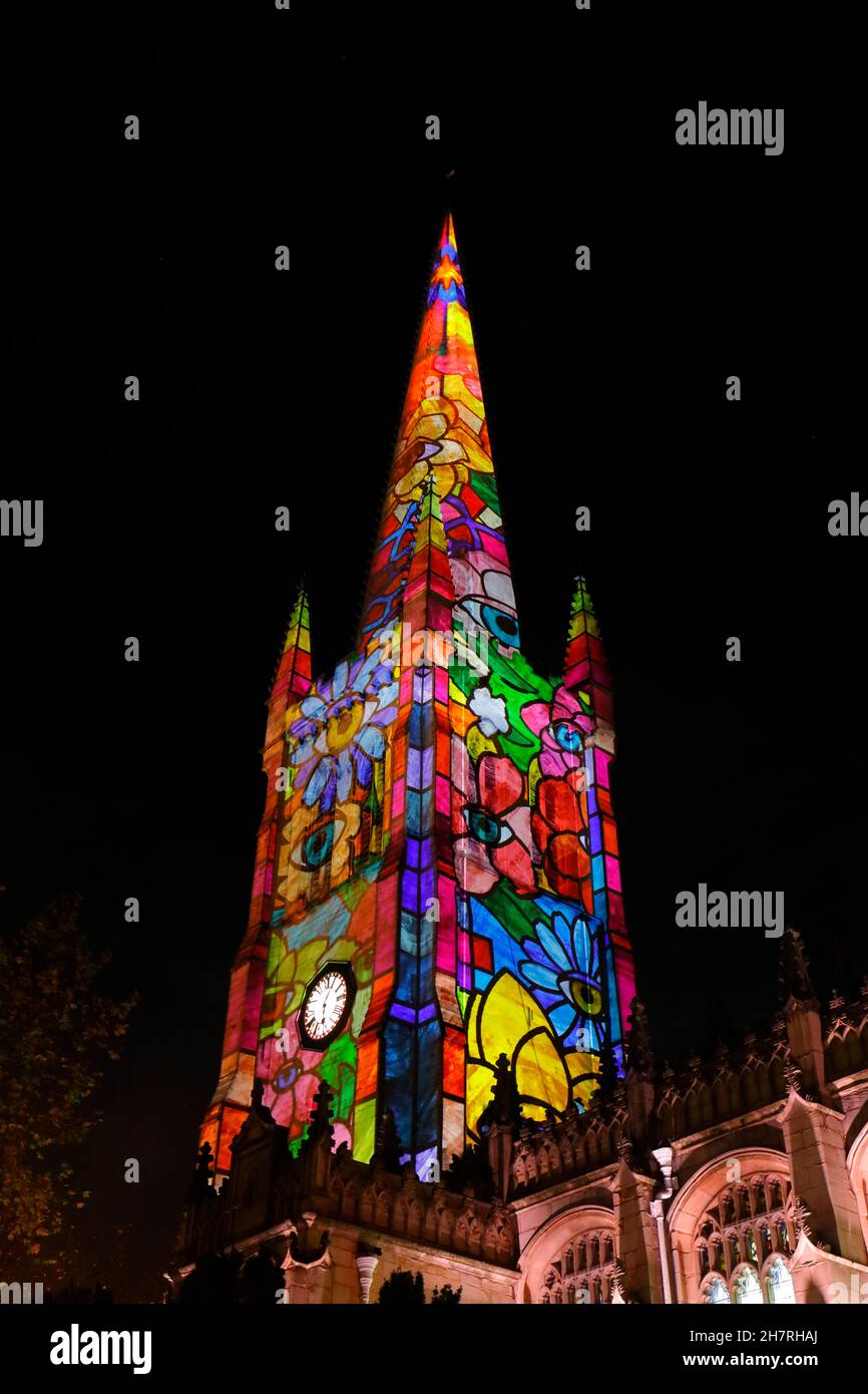 Creative artist Novak's 'Still' projection illumination display on