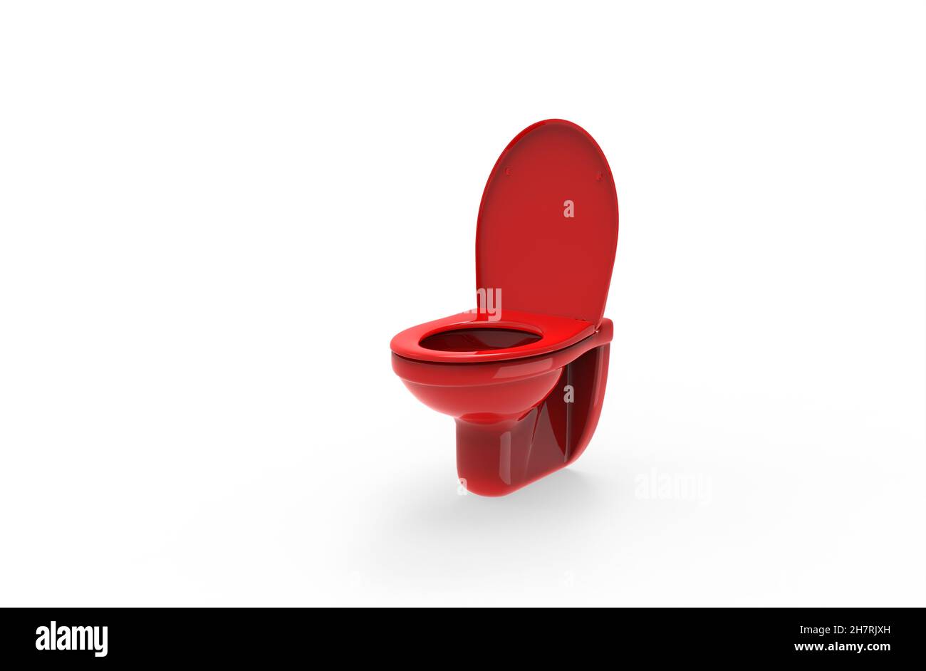 Modern toilet red seat Cut Out Stock Images & Pictures - Alamy