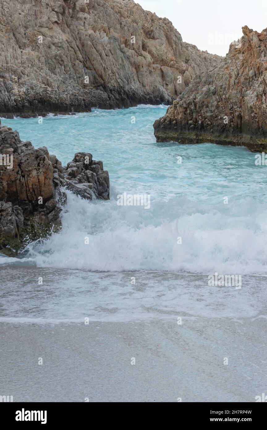 Seitan Limania Beach, Chania, Crete, Greece Stock Photo Alamy