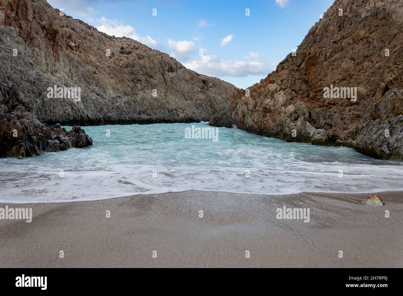 Seitan Limania Beach, Chania, Crete, Greece Stock Photo Alamy