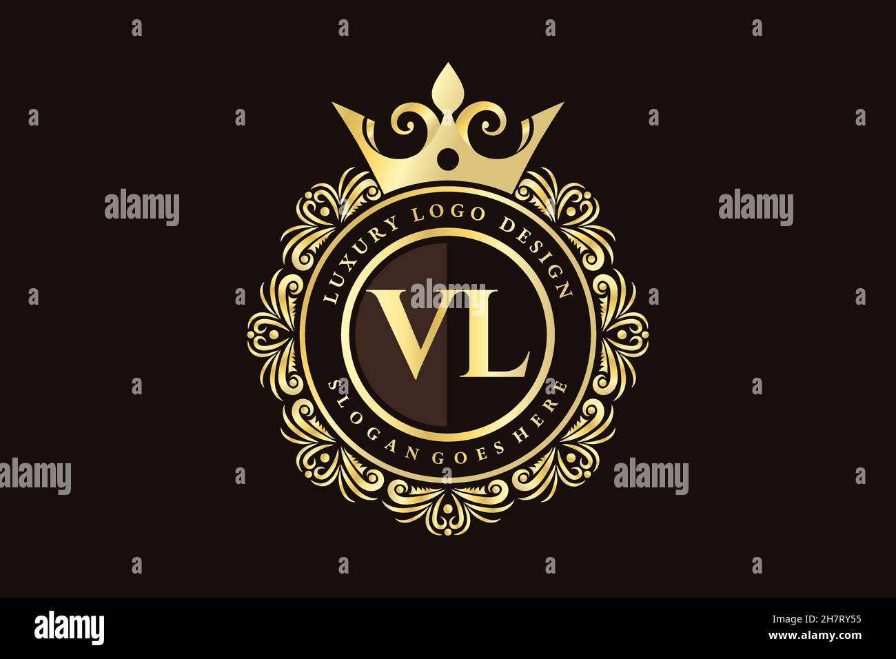 LV Initial Letter Luxury calligraphic feminine floral hand drawn heraldic  monogram antique vintage style luxury logo design Premium Stock Vector  Image & Art - Alamy