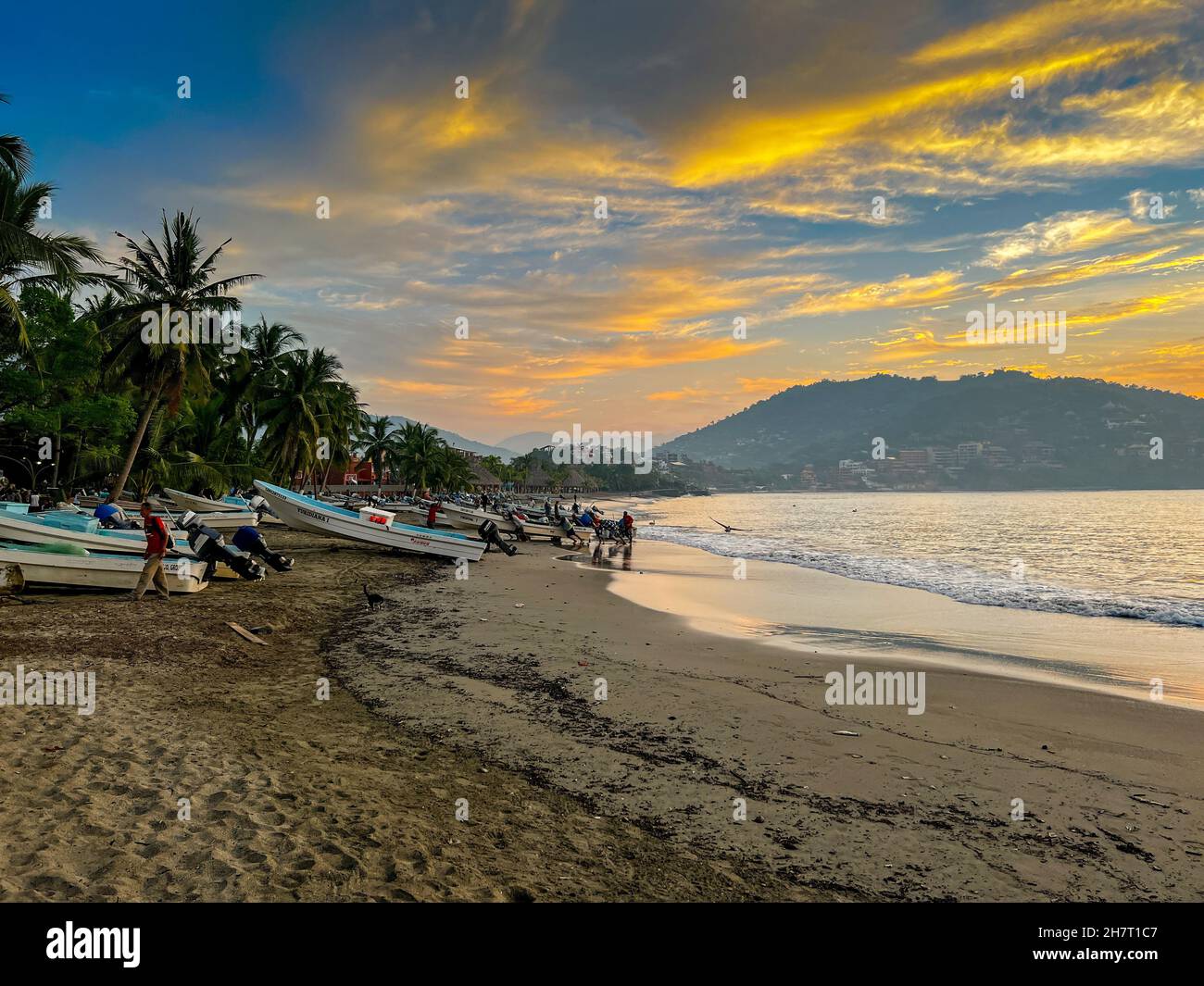 Sunrise, Fish Market, Zihuatanejo, Ixtapa, Guerrero, Mexico Stock Photo Alamy