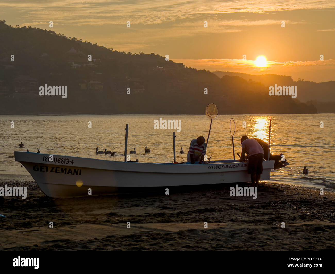 Sunrise, Fish Market, Zihuatanejo, Ixtapa, Guerrero, Mexico Stock Photo Alamy