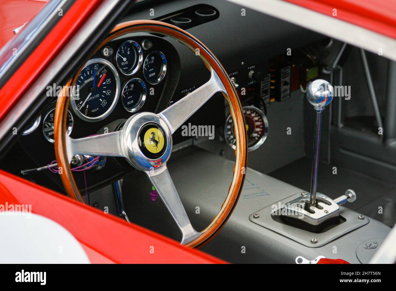 Interior of a Ferrari 250 GTO Stock Photo - Alamy