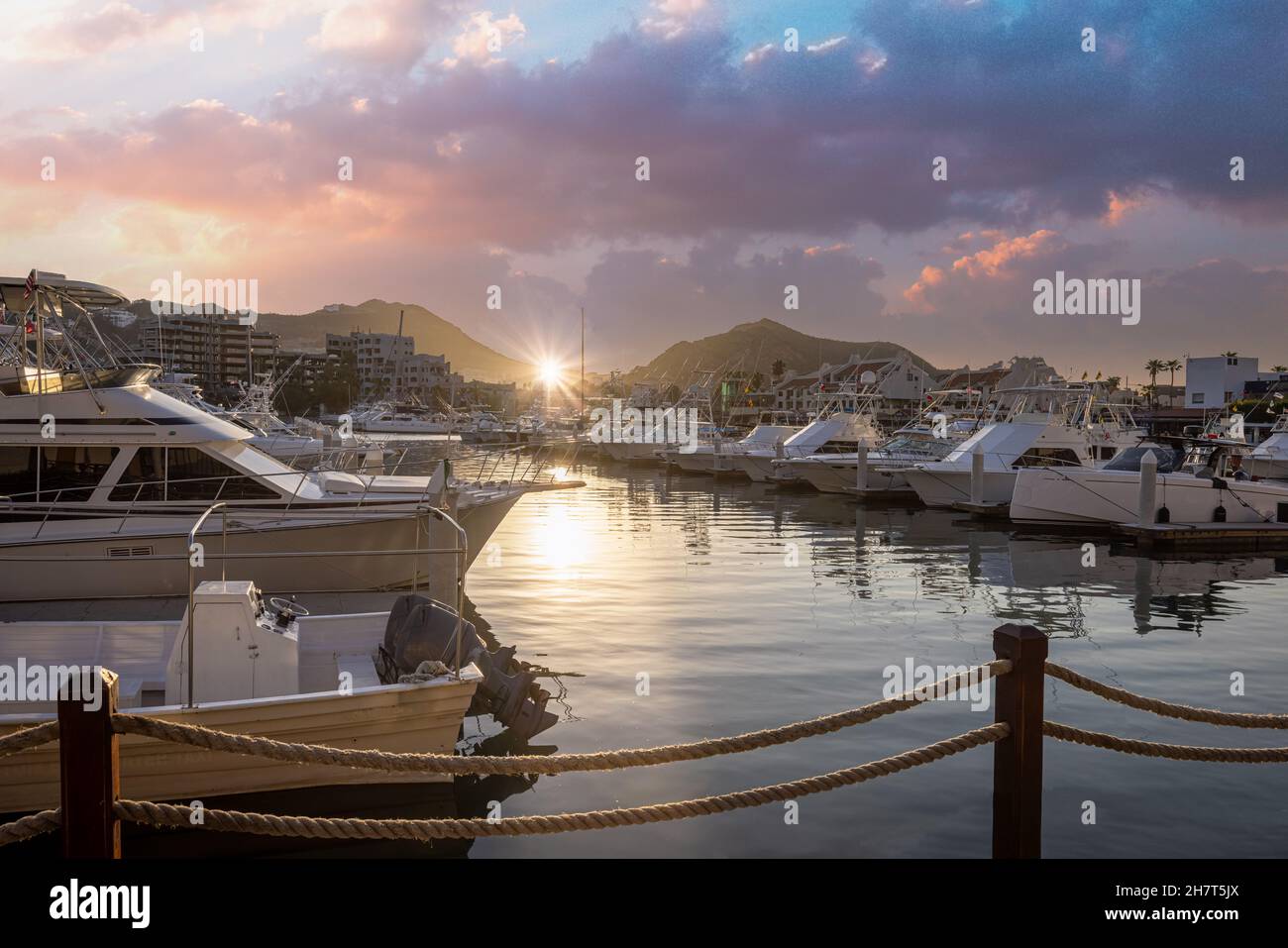 Marina and yacht club area in Cabo San Lucas, Los Cabos, a departure