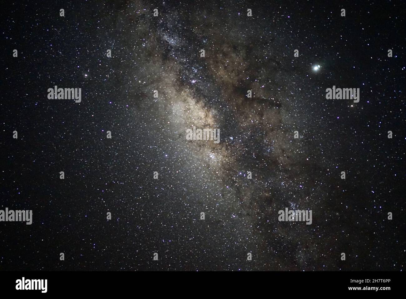 Milky way with planet jupiter hi-res stock photography and images - Alamy