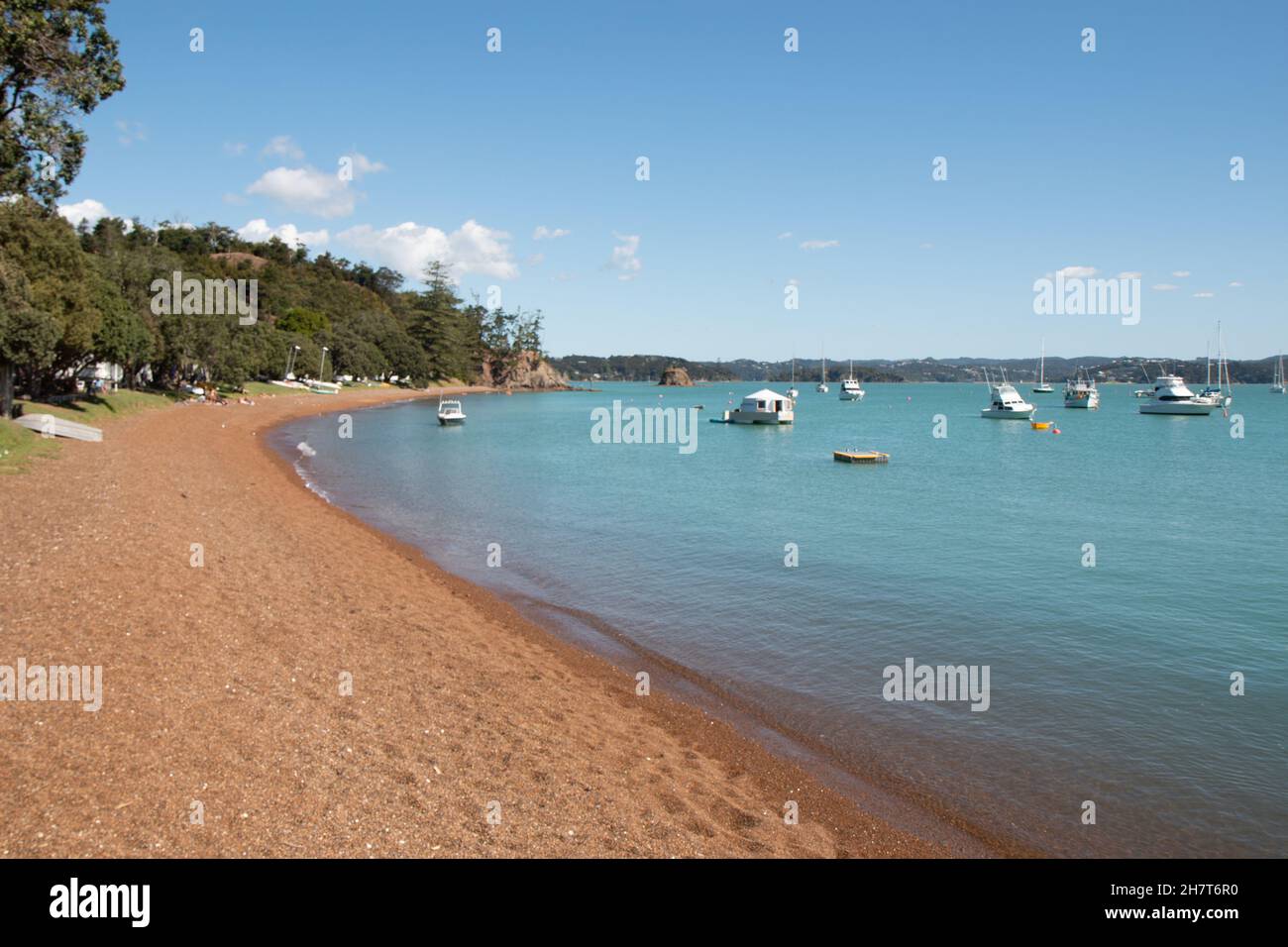 Russell Beach by the strand, Russell, Bay of Islands Stock Photo Alamy