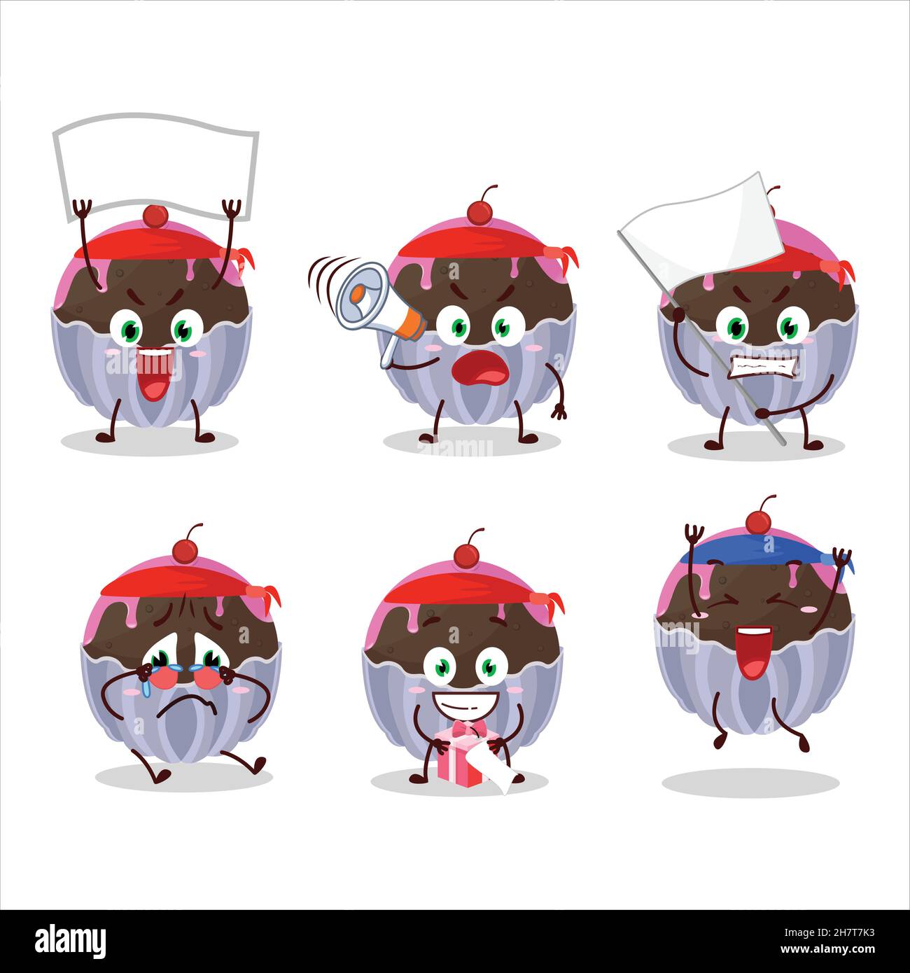 Mascot Design Style Of Brigadeiro Chocolate Candy Character As An