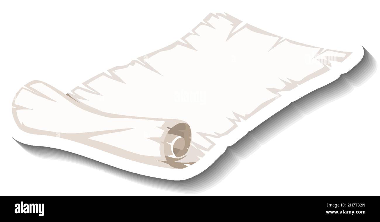 Blank vintage scroll paper illustration Stock Vector Image & Art - Alamy