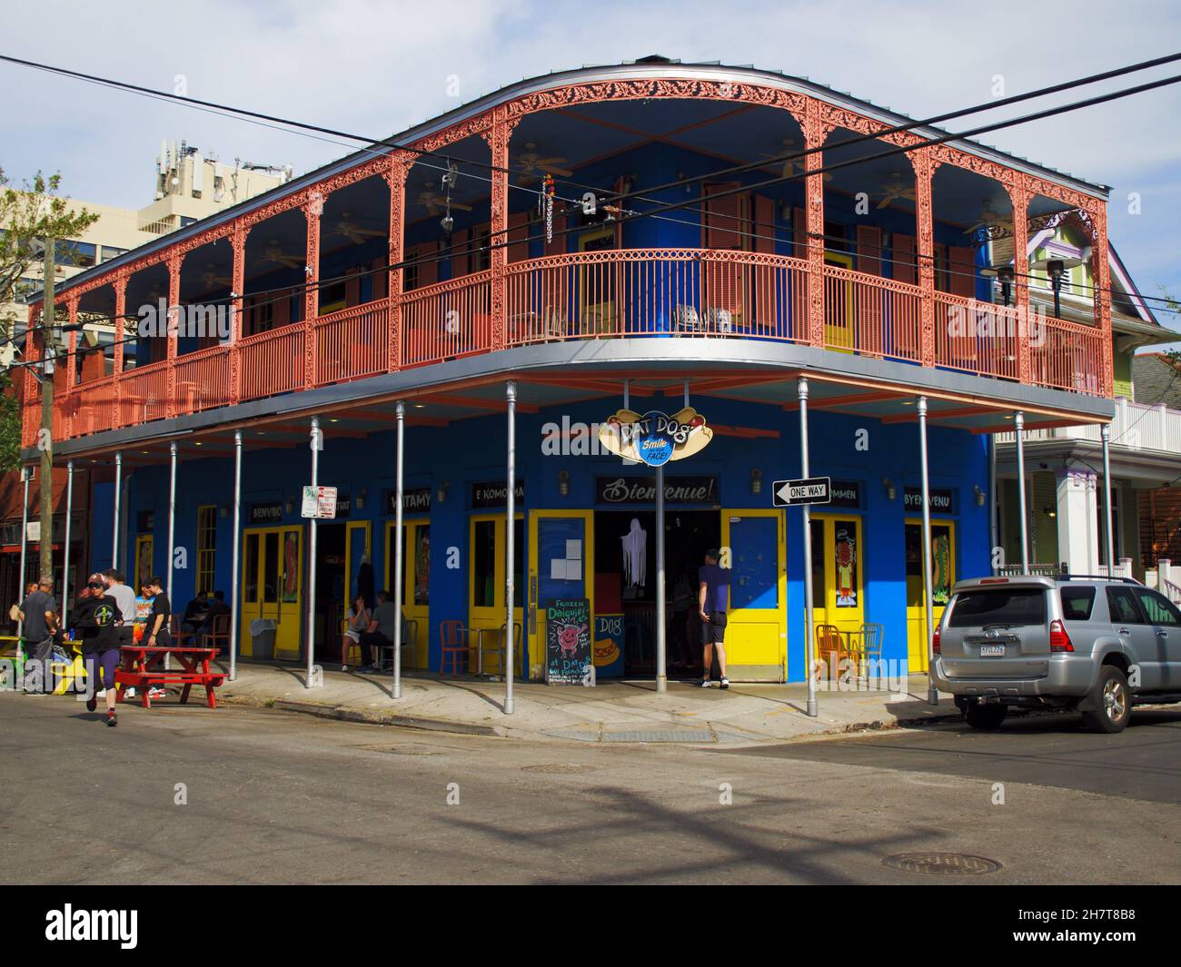 NEW ORLEANS, UNITED STATES Nov 03, 2021 The famous Dat Dog restaurant on Frenchmen Street in