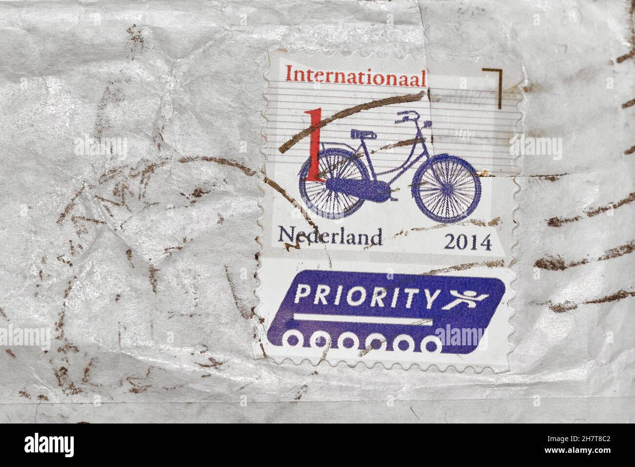 Postal stamp from The Netherlands Stock Photo