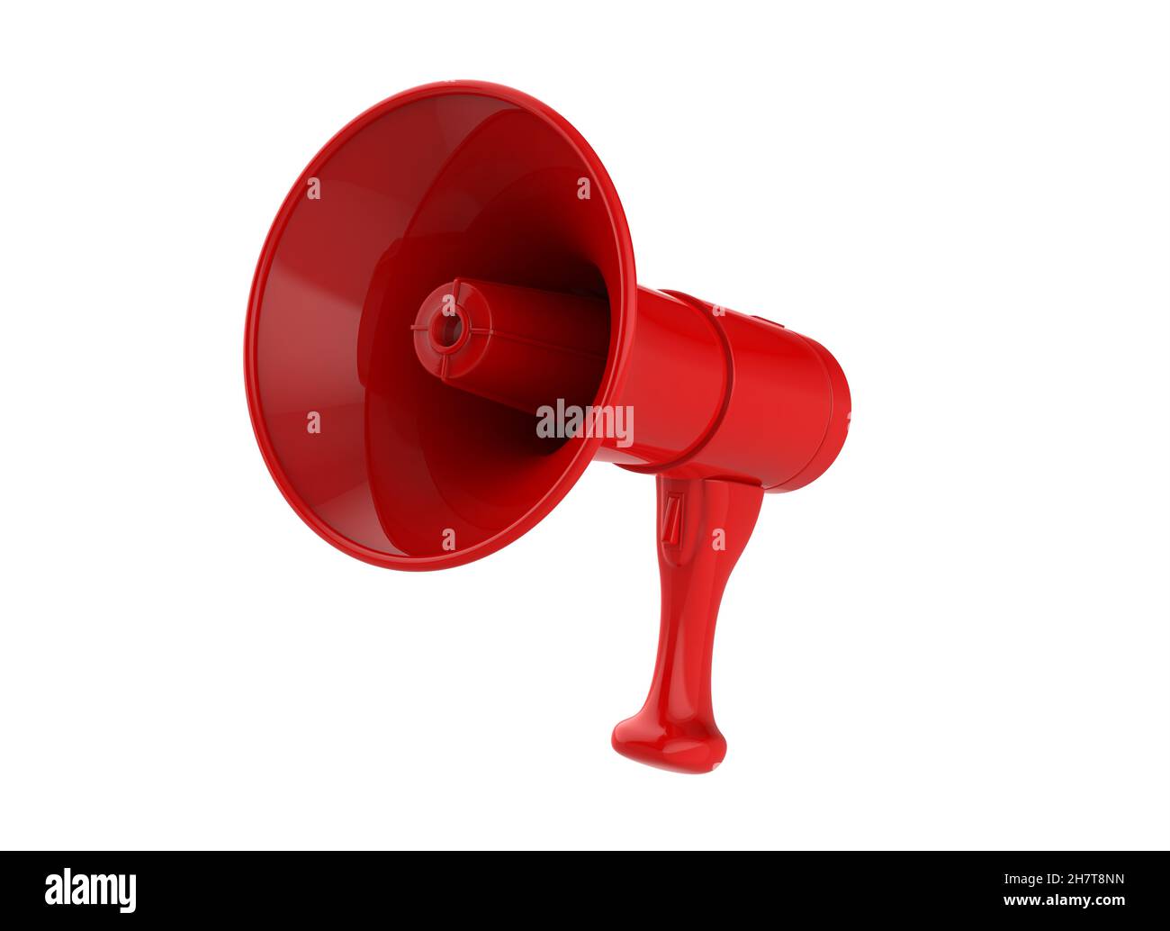 3d rendering of red megaphone Stock Photo Alamy