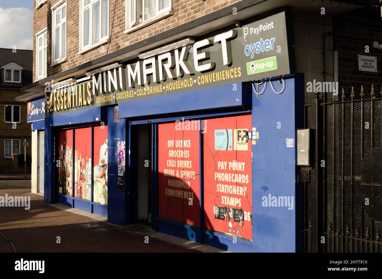 Essentials Mini Market Convenience Store In Barking Stock Photo - Alamy