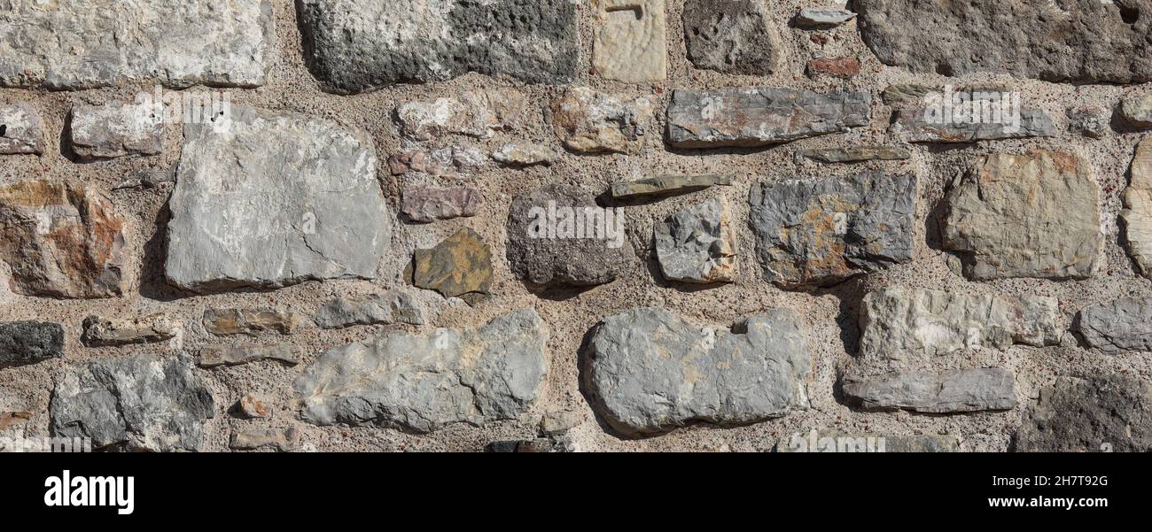 Part of old castle stone wall texture background. High quality photo ...