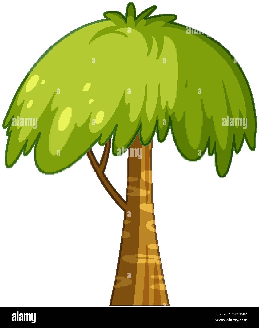 Isolated tree on white background illustration Stock Vector Image & Art ...