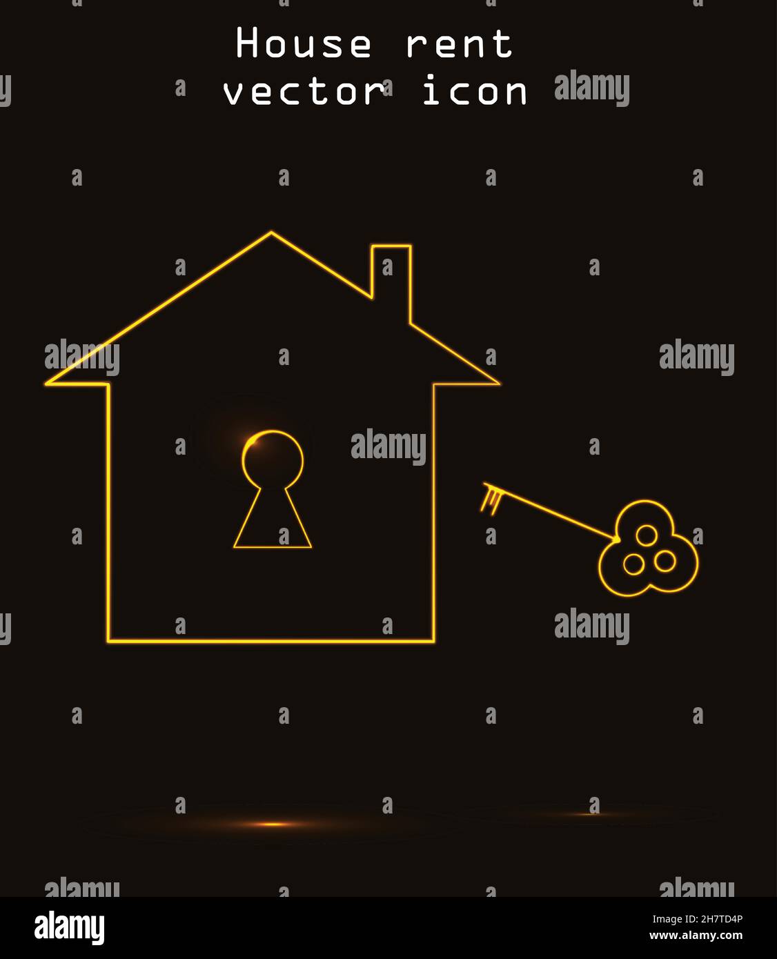 House rent or house for sale, real estate vector icon isolated over ...