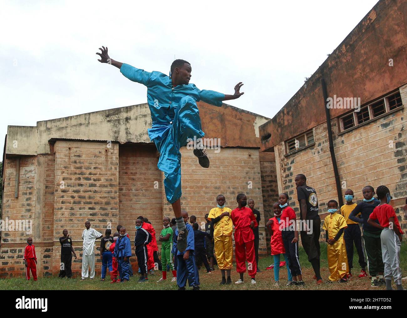 Nairobi, Kenya. 13th June, 2021. A competitor warms up prior to the
