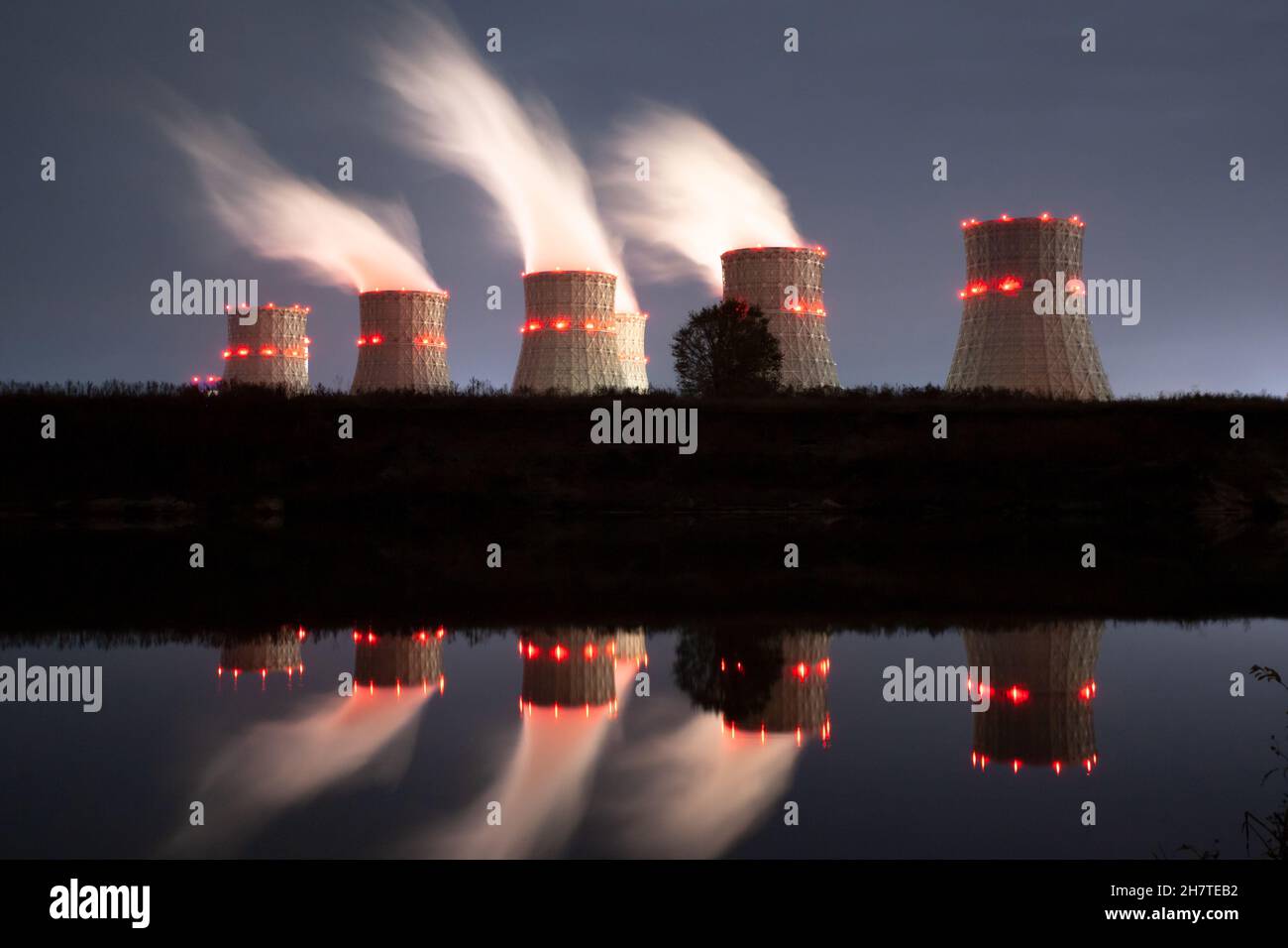 the danger of nuclear power plants. Harmful emissions into the