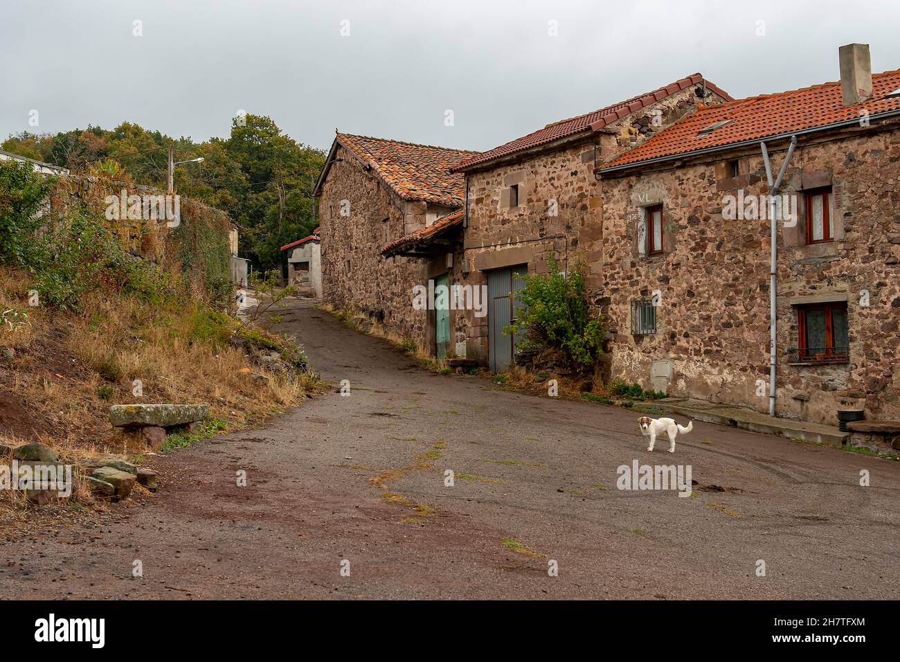 Landscapes and places of the interior of Cantabria. Stock Photo