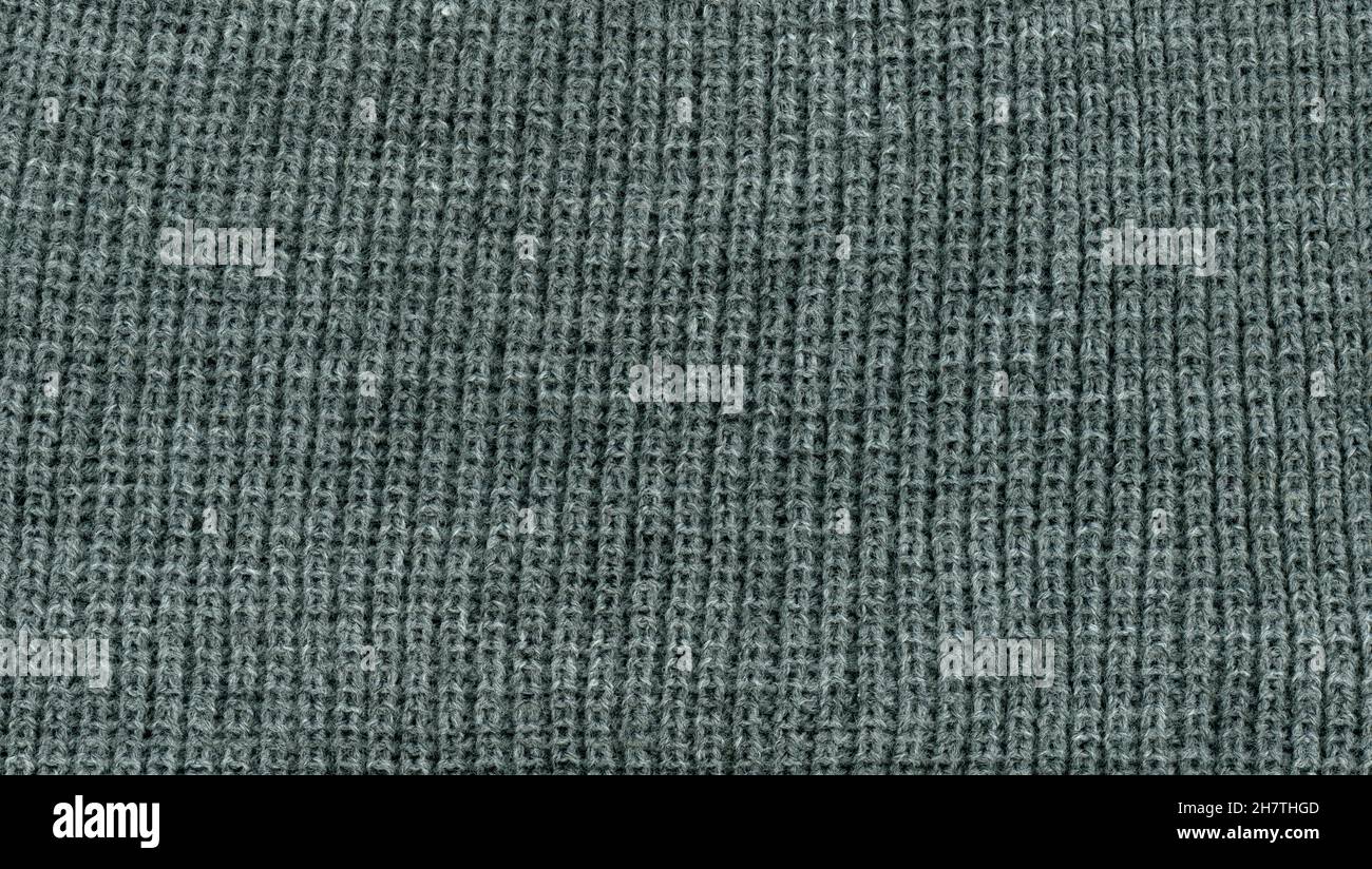 dark grey wool fabric texture useful as a background Stock Photo