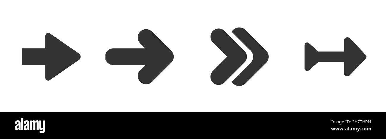 Arrows black set icons. Arrow collection. Modern arrows Stock Photo - Alamy
