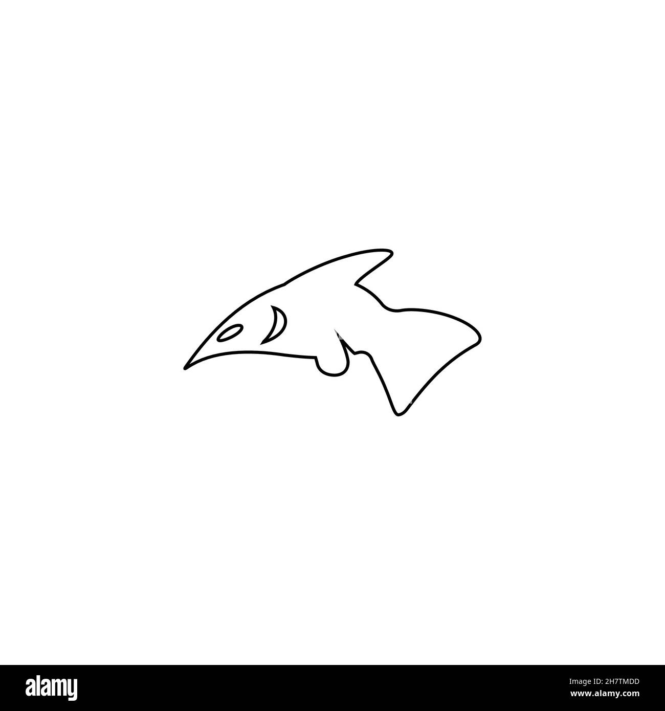 Fish one line drawing. Continuous line Sea Animal Vector Art Stock Vector |  Adobe Stock