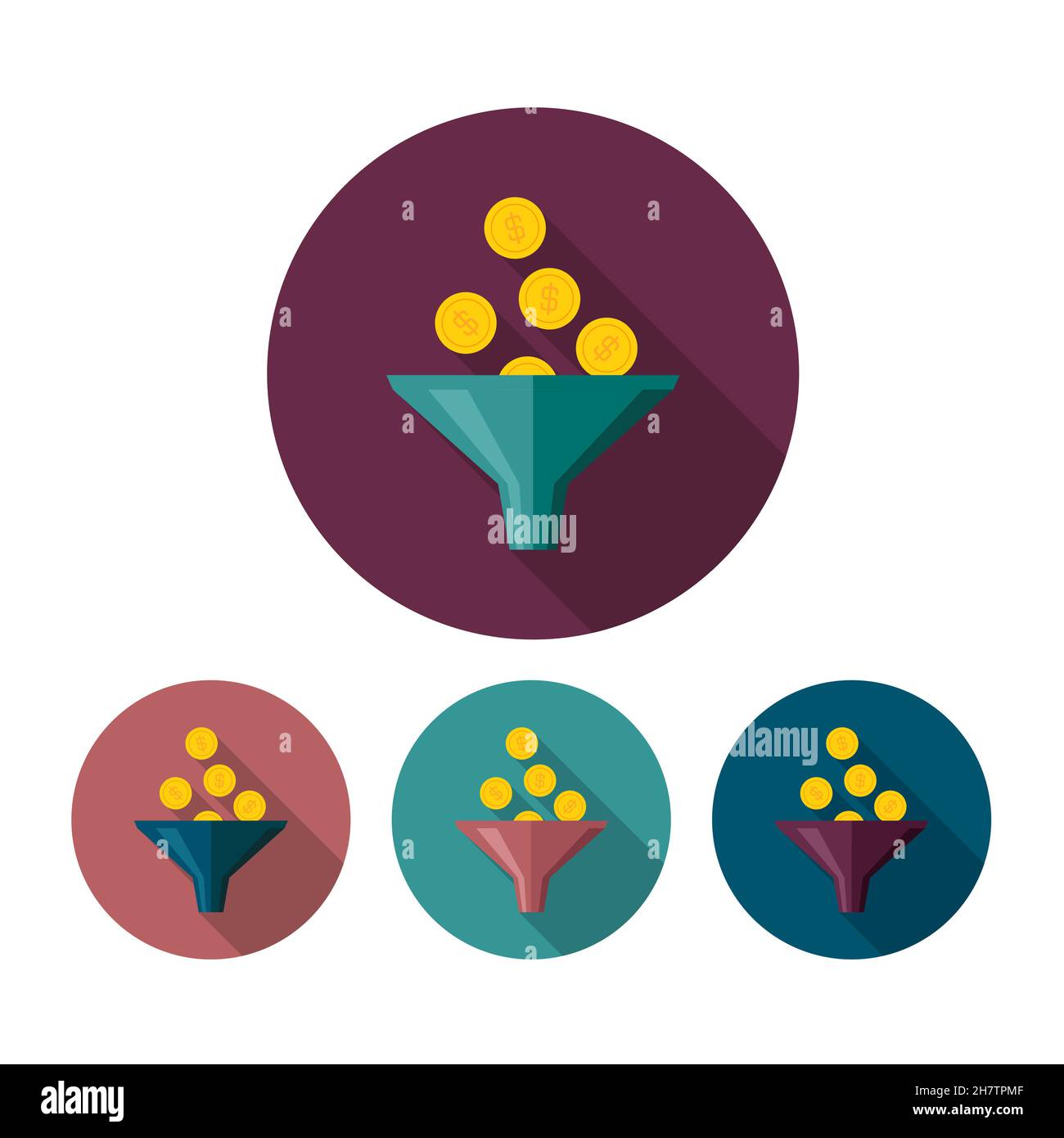Sales pipeline icon vector vectors hi-res stock photography and images ...