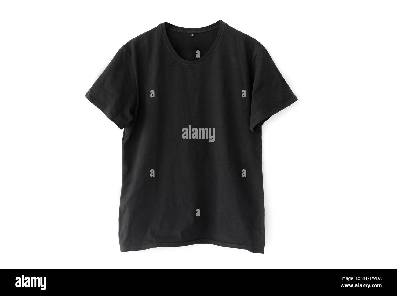 Black tee shirt mockup Stock Photo