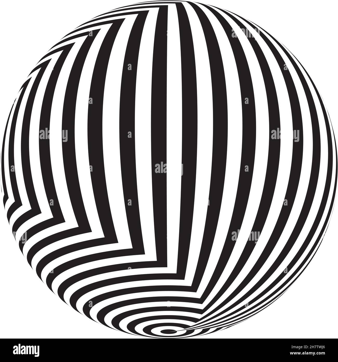 Black and white vector sphere of lines for design of logo Stock Vector ...