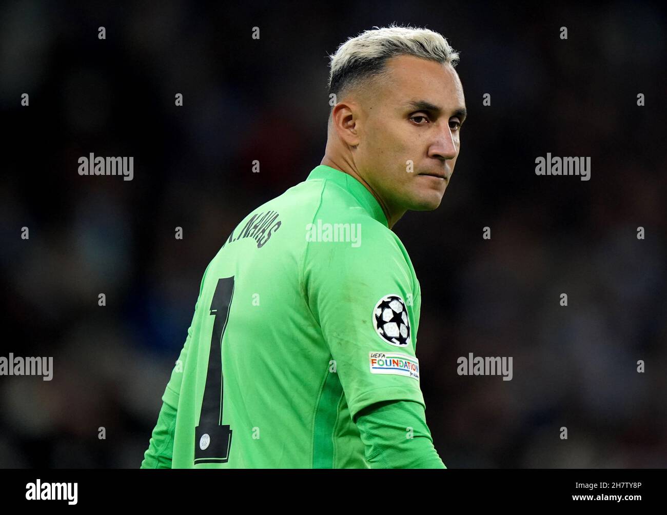 Goakeeper Navas Paris Saint-Germain goalkeeper Keylor Navas during the UEFA Champions ...