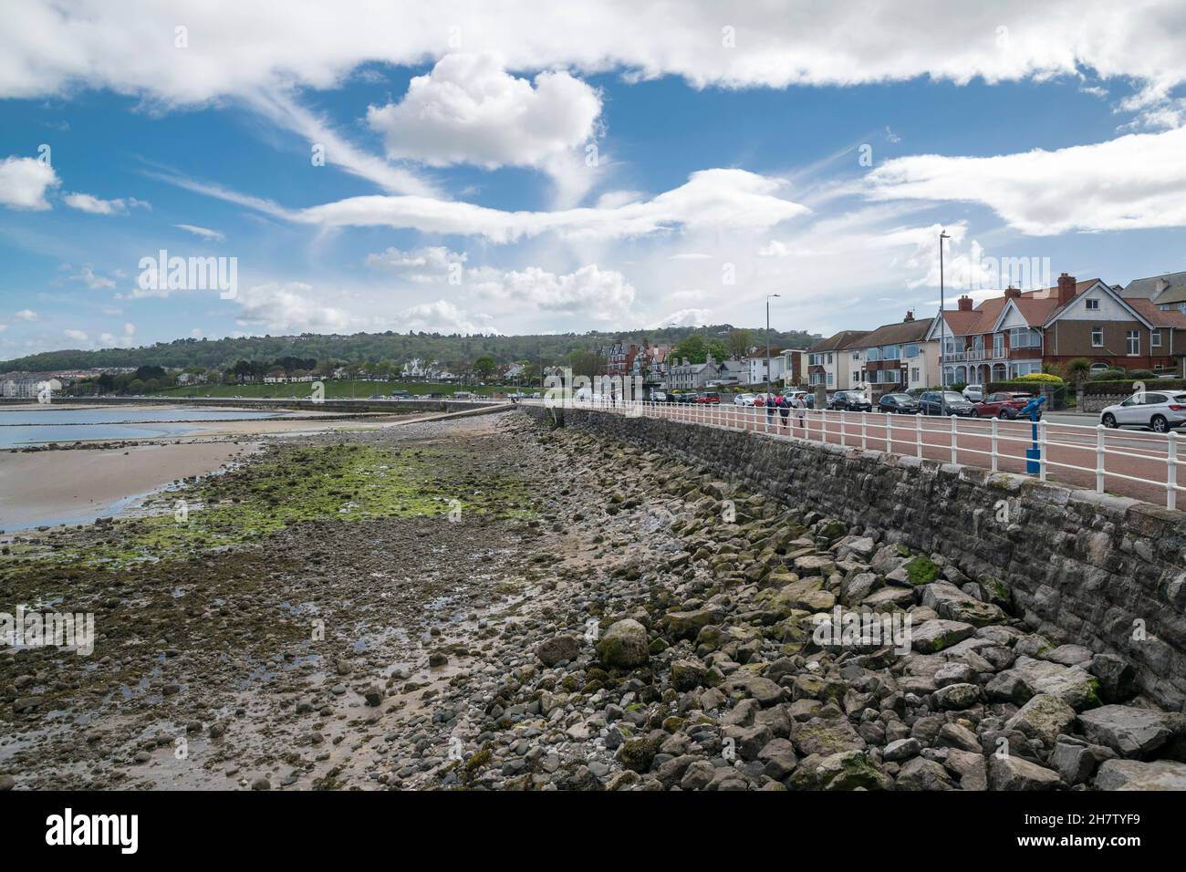 Rhos on Sea promenade on the North Wales coast UK Stock Photo Alamy