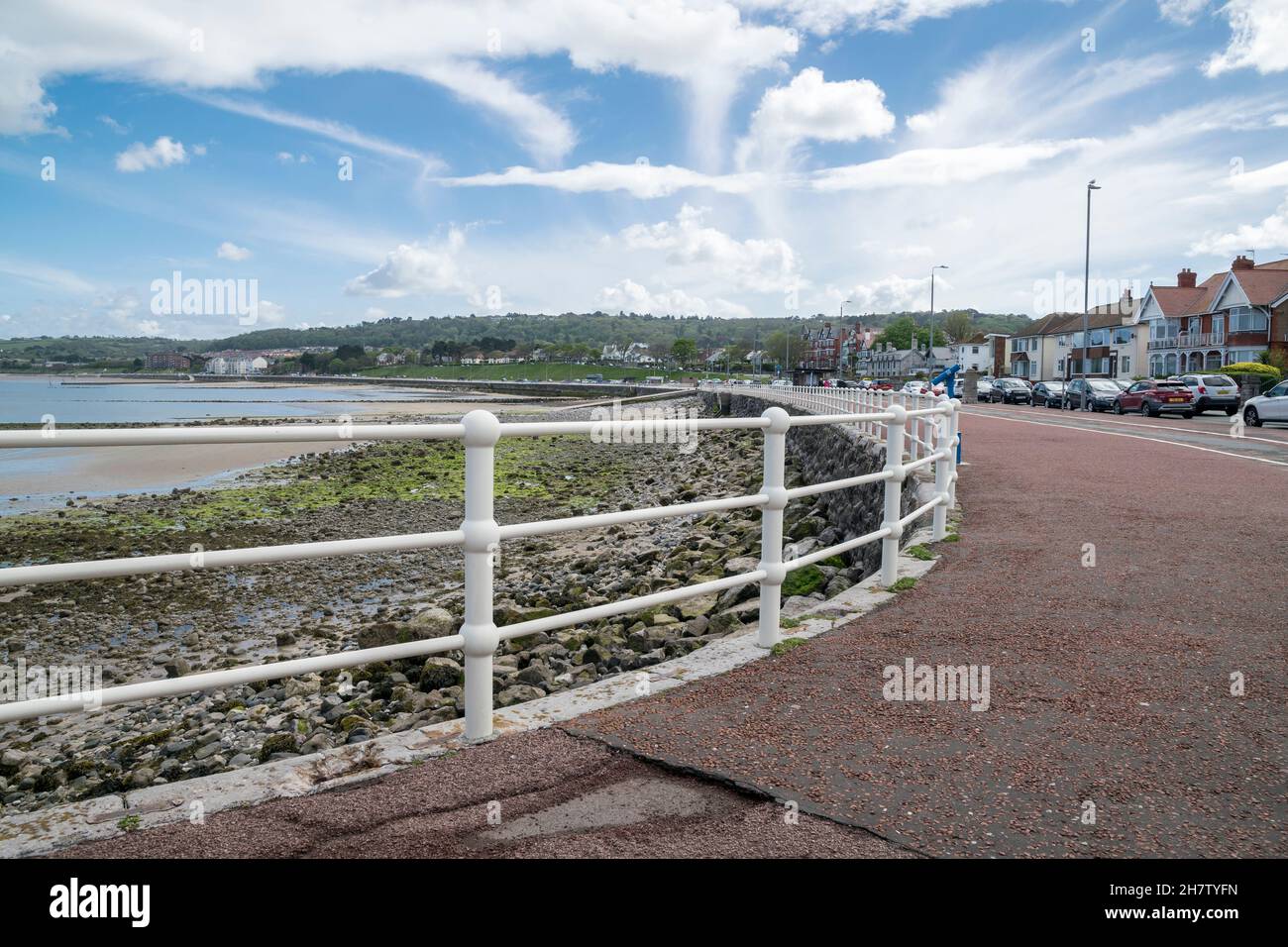 Rhos on Sea promenade on the North Wales coast UK Stock Photo Alamy