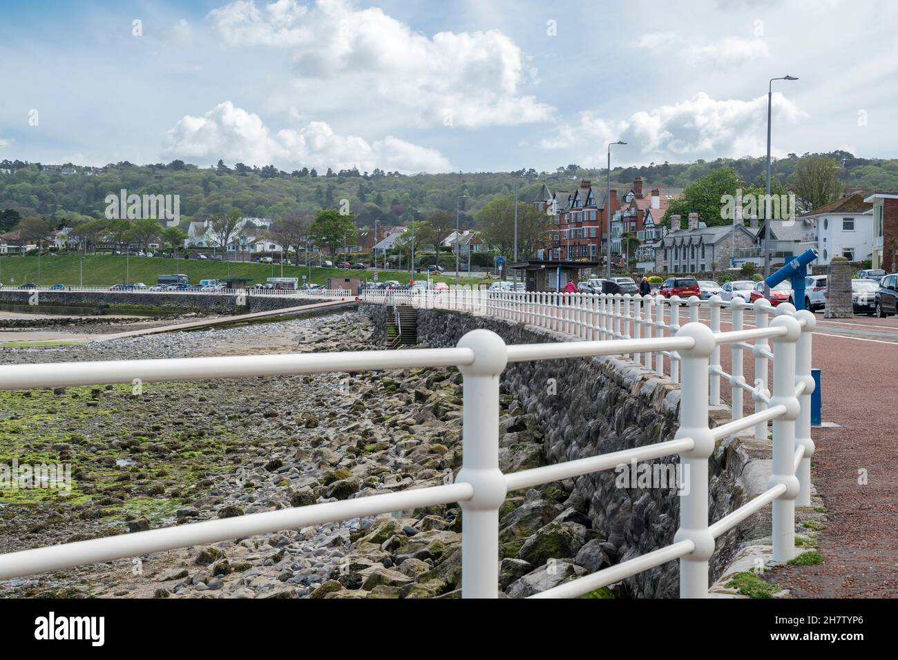 Rhos on Sea promenade on the North Wales coast UK Stock Photo Alamy