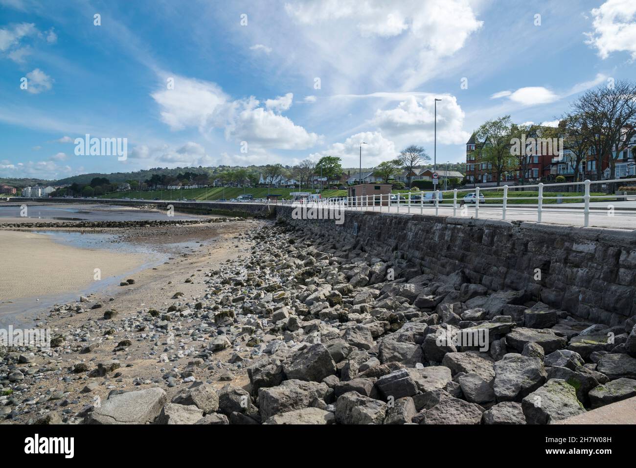 Rhos on Sea promenade on the North Wales coast UK Stock Photo Alamy