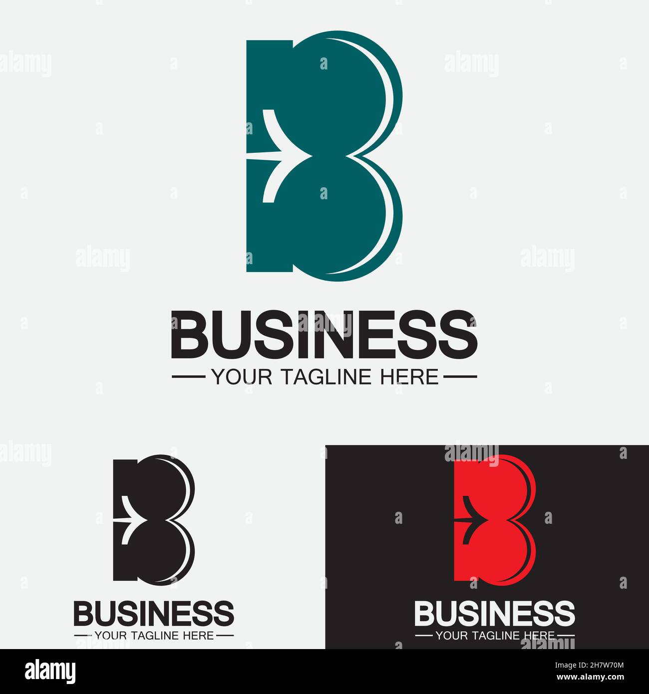 Abstract letter b logo vector. B logo symbol icon design template Stock ...