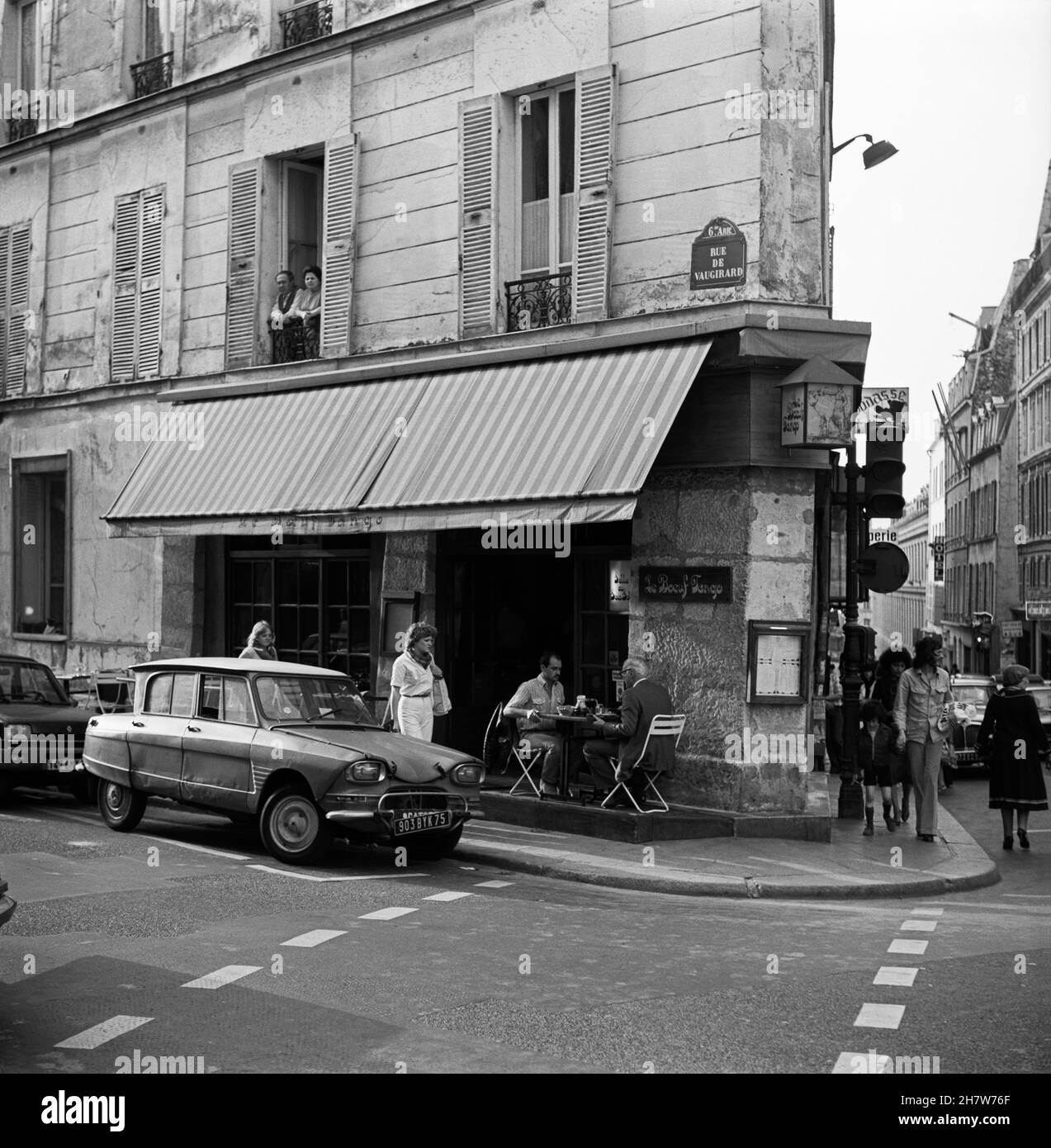 Cafe, Paris; France, 1978 Stock Photo - Alamy