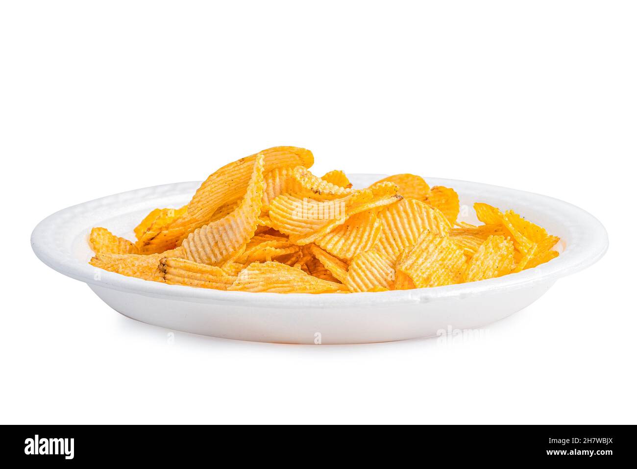 Potato chips, delicious BBQ seasoning spicy for crips, thin slice deep