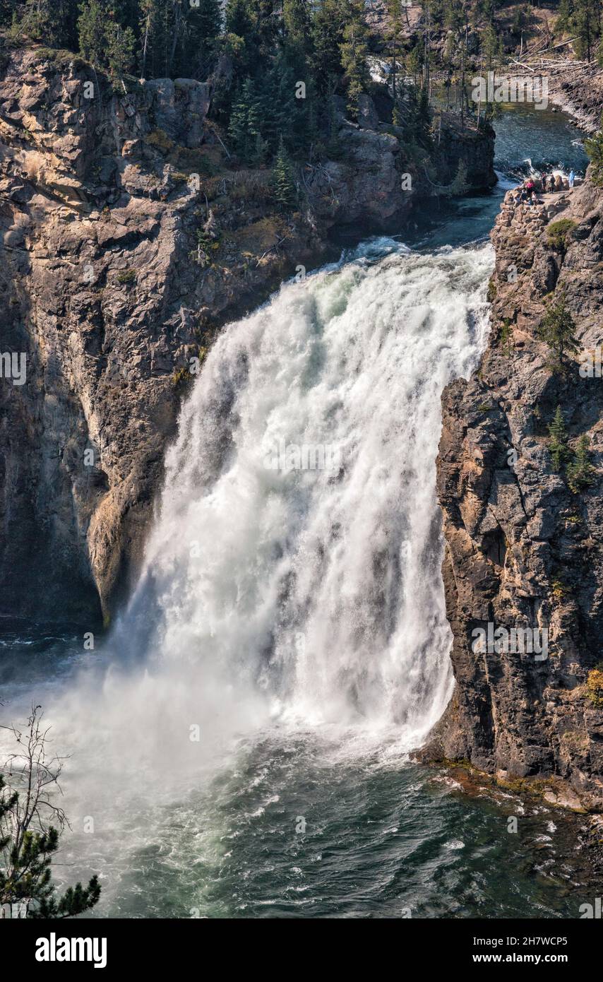 Upper Falls on Yellowstone River, Yellowstone National Park, Wyoming, USA Stock Photo
