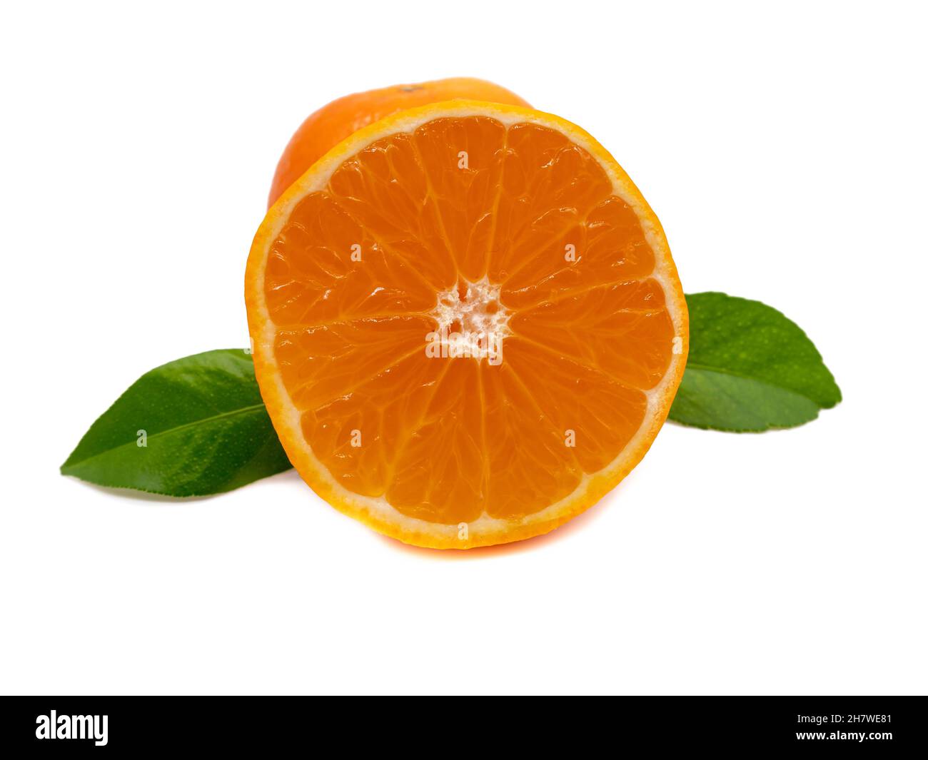 Clementine isolated on white background Stock Photo Alamy